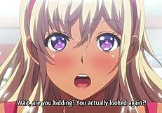 hentai teen rewards sloppy blowjobs with her eager mouth dripping cum