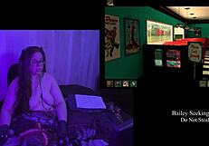 Remastered Naked BBW Brunette Teases Big Natural Tits Part 3