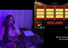 Remastered Naked BBW Brunette Teases Big Natural Tits Part 3