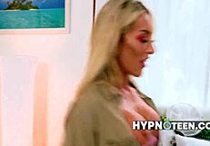 Gym Blondie Lets Muscular Snake Catcher Freeuse Her Anytime