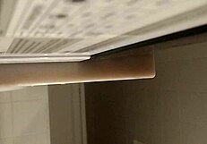 guy sneaks bathroom solo stroke session caught mid masturbation