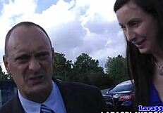 Mature British Pornstar in Nurse Uniform Fingered with Gloves Heels Stockings