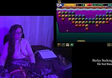 Remastered Naked BBW Brunette Teases Big Natural Tits Part 3