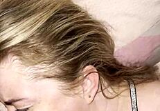 stepson rams big dick into sleeping milf's mouth morning