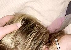 stepson rams big dick into sleeping milf's mouth morning