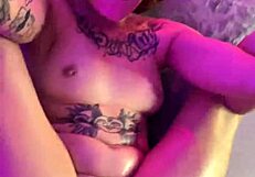 Tattooed Nerd Latina Slut Licks and Fucks POV Missionary Style