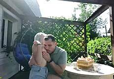 old man catches couple's public anal ass to mouth!