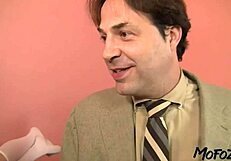 brunette stepdaughter craves sloppy ass licking and deepthroat action