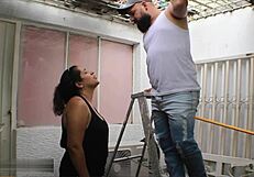 me follo al tecnico electricista para pagarle los servicios de reparacion me coje como puta