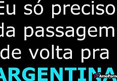 Argentinian Blonde Pornstar Begs for Cash with Sloppy Blowjob Skills