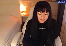 helga's lingerie striptease rips clothes off her perky nipples and clit vibing pussy so sweetly sexy