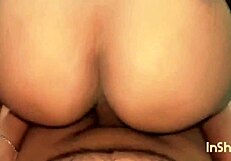 Newlywed bride rides cock closeup, screaming in hindi orgasm bliss