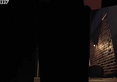 Fuck yes, alleyway creampie game gets rough and close!