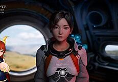 Her massive tits make my heart race in this starry whisper game