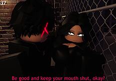 Fuck yes, alleyway creampie game gets rough and close!