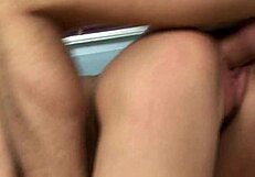 Think justine ashley's tame life prepared her for wild pounding with her man's huge cock gaping her shaved holes