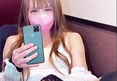 japanese ladyboy crossdresses then masturbates after prank phone call