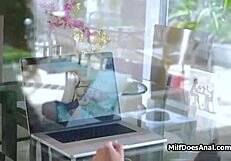 hey anal fun with this kinky mature housewife buttplug dildo hardcore at home she's lovin it