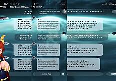 Her massive tits make my heart race in this starry whisper game