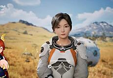 Her massive tits make my heart race in this starry whisper game