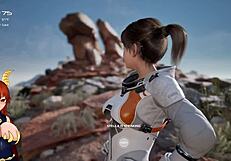 Her massive tits make my heart race in this starry whisper game