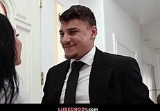 oh fuck celebrating with lube n that fatty huge dick danae mari