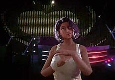 she dances sexy shaking her ass to funk