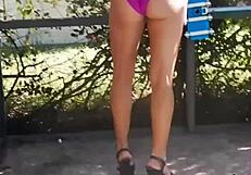 i love this milf who smokes while fucking her shaved pussy