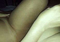 Chubby wife strokes two cocks after hot wifeshare sex with husband