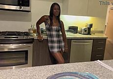 i secretly fucked my best friend's horny ebony slut girlfriend doggystyle till she squirts