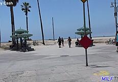 horny lipstick milf yells i love big cock stuffing my mouth deep!