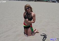 horny lipstick milf yells i love big cock stuffing my mouth deep!