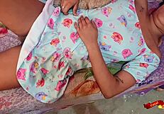 padrasto ignores thai teen babysitter's tight cosplay ass