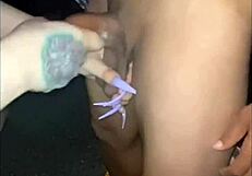 how deep can this negro cock detonate my ladyboy throat?