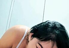 Milla Santiago's Hidden Stepsis Deepthroat Ends In Surprise Facial Throat