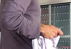 blonde trans carol penelope's ass barebacked to creampie bliss