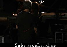 You submit as hardcore slave scarlet gets bound spanked and cock slapped in bdsm lair