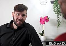 Wow big titted redhead wife slams two huge bbc's hubby cheers wildly!