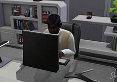 Indian Boss Pounds Arab Secretary's Stockinged Pussy At Work