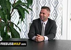 busty asian milf in leggings gets bent over for pussy lick and dildo fuck