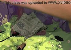 Mysterious forest tempts cute glasses girl into toy-filled outdoor moans