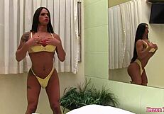 i stretch my tight trans butthole with dildo rosy pinheiro