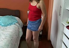 i make my stepson cum hard in my big ass while fingering my pussy for him