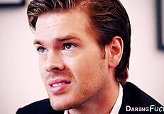 classy euro babes in heels stockings swap jizz after monster cock threesome