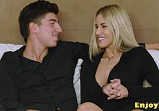 hey miss naughty shows off while housewife delivers kitchen dt squirt fest... dont miss!