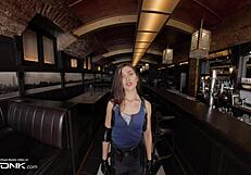 Hot brunette jill valentine moans loud bending over for hard fucks in resident evil cosplay 😈💦