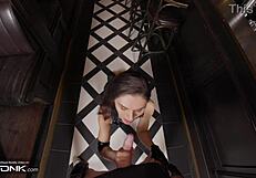 Hot brunette jill valentine moans loud bending over for hard fucks in resident evil cosplay 😈💦