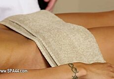 voyeur camera catches extreme hardcore massage with intense erotic fingering and blue film vibes