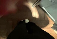 i was so horny jerking off in nightclub toilet