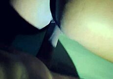 Thick Mixed Latina Ass Jiggles from Big Black Cock Backshots in Doggystyle Pounding